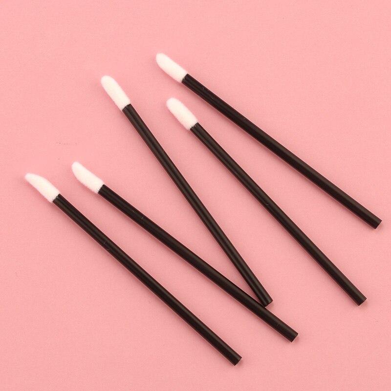 50Pcs Disposable Lip Brush Set Lipstick Mascara Wands Brush Cleaning Eyelash Eyebrow Make Up Applicators Tools