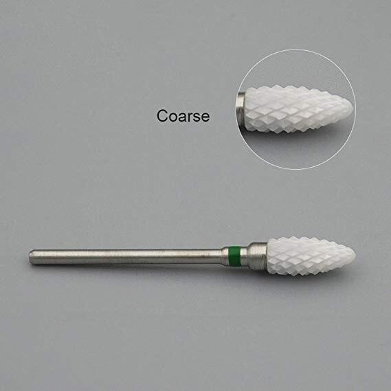 Kads Ceramic Carbide Nail Drill Bit 3/32" Electric Ceramic Cutter Nail File Manicure Pedicure Machine Tool Milling Cutters