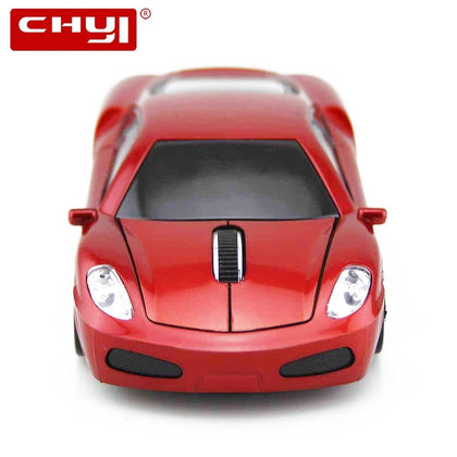 CHYI Wireless Mouse Ergonomic 2.4Ghz 1600 DPI Scuderia Coupe F430 Superfast Sports Car Mouse For PC Laptop Desktop Supercar Mice