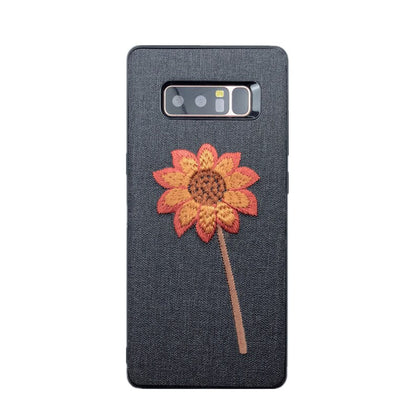 DCHZIUAN Embroidery 3D Case For Samsung Galaxy S8 S9 Plus Note 8 Phone Case Flower Cover for Coque Samsung S8 Plus Case