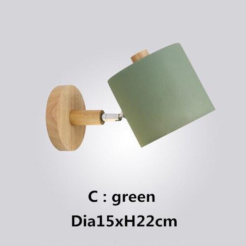 Nordic Minimalist Solid Wood Cartoon Wall Lamp Modern Creative Led E27 Wall Light For Bedroom Bedside Restaurant Coffee Bar