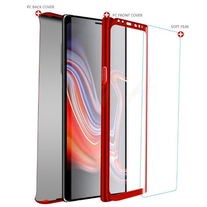 H&A Luxury 360 Full Cover Phone Case on the For Samsung Galaxy S9 S8 Plus Note 9 8 Tempered glass Protective Cover S8Plus Case