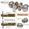 Probrico Stainless Steel Entrance/Privcy/Passage Door Lock Satin Nickel Door Knob Door Handle Dl609Sn