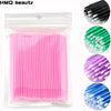 100Pcs/Bag Disposable Microbrush Eyelashes Extension  Individual Lash Removing Swab Micro Brush For Eyelash Extension Tools