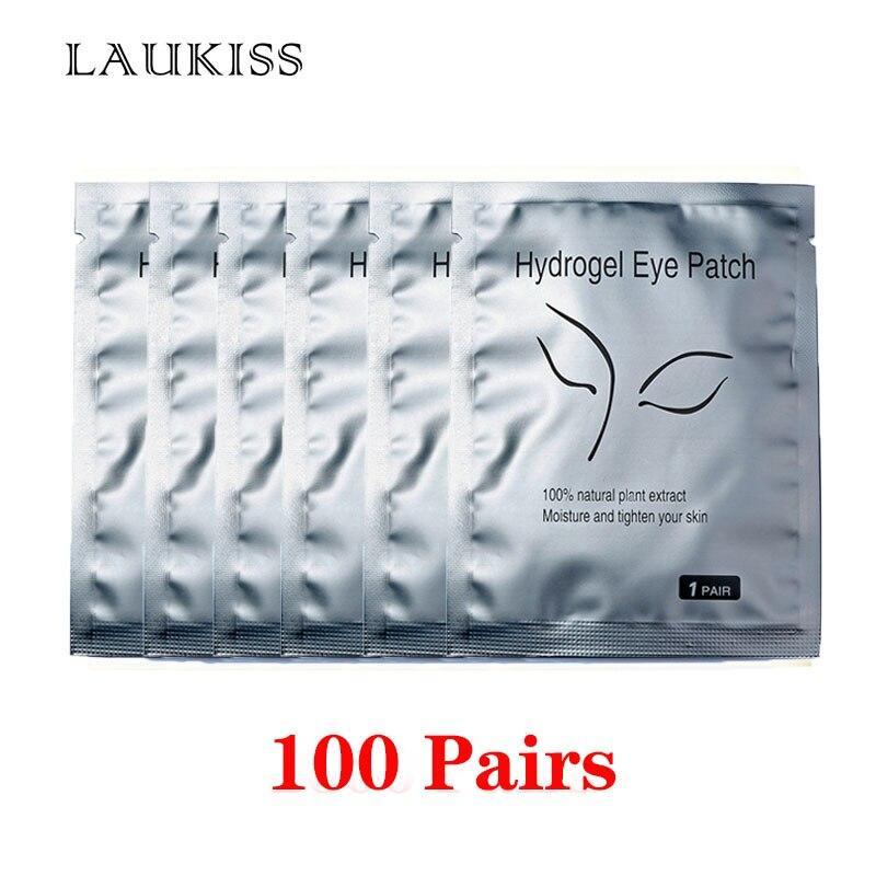 25/50/100 Pairs/Lot Patches For Eyelash Extension Under Eye Pads Paper Patches Pink Lint Free Stickers For False Eyelashes