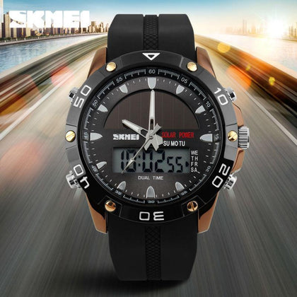 Brand Solar Energy  Men's Quartz Watch Men Sports Watches Relogio Masculino Digital Multifunctional Outdoor Wristwatches SKMEI