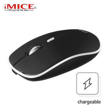 iMice Wireless Mouse Computer Mouse Silent Ergonomic Mouse USB Wireless Mause Rechargeable 1600dpi Noiseless Mice for PC Laptop