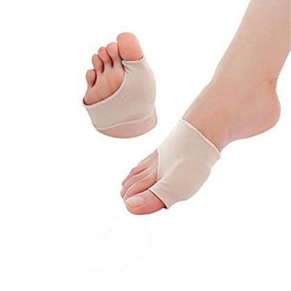 Genkent 2 Pcs Bunion Corrector Gel Pad Stretch Nylon Hallux Valgus Protector Guard Toe Separator Orthopedic Supplies