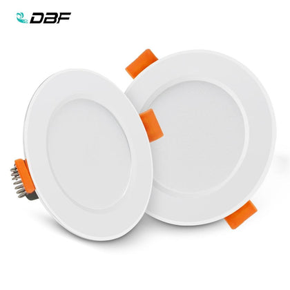 [DBF]Ultra Thin Round 2-in-1 SMD 2835 LED Downlight 3W 5W 7W 9W 12W Aluminum AC220V Driverless LED Ceiling Recessed Spot Light