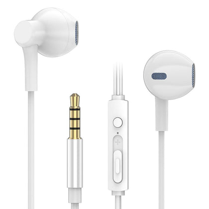 Simvict E6C Earphone Stereo Bass Sound Special Half In-ear Headset with Mic Handsfree for Phones Iphone 6 6s 5 5s Xiaomi Samsung