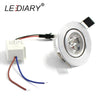 Lediary Led Recessed Ceiling Downlights Kitchen Ce Luminaire 110-240V 3W 5W 55Mm 70Mm 90Mm Cut Hole Spot Lamp Angle Adjustable