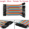 Areyourshop 40Pcs Dupont Wire Jumper Cables 10Cm M-M M-F F-F 1P-1P For Arduino Breadboard 10Cm Wholesale Cables