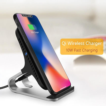 Qi Wireless Charger Stand for iPhone X Xs Max XR 8 Samsung S8 S9 Note 9 Wireless Fast Charging Pad Station Wireless Chargers