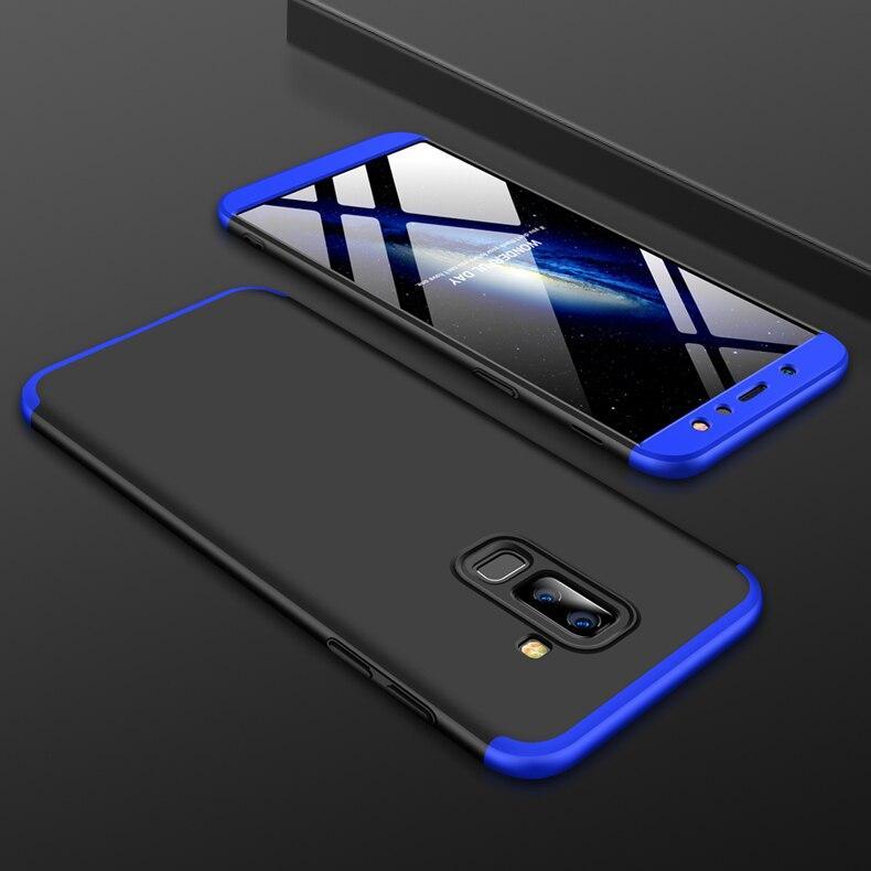 For Galaxy A6 2018 360 Degree Full Protection Hard Pc Shockproof Matte Case For Samsung Galaxy A6 Plus 2018 A6 A6+ A 6 A6Plus