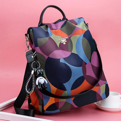 KMFFLY Backpack Casual Anti Theft Backpack for Teenager Girls Women Oxford Multifuction Bagpack Schoolbag 2019 Sac A Dos Mochila