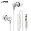 Ptm D11 Super Bass Earphone Sport Headphones Noise Canceling With Mic Gaming Headset For Phone Iphone Xiaomi Samsung Mp3 Earbuds