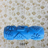 5'' Rubber Embossed Flower Pattern Diy Paint Roller Sleeve Decorative Texture Roller For Wall Painting Machine