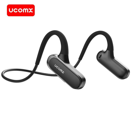 Ucomx Airwings Wireless Bone Conduction Headphones Open-Ear 5.0 Bluetooth Earphone with Mic Sports Headset for Running Cycling