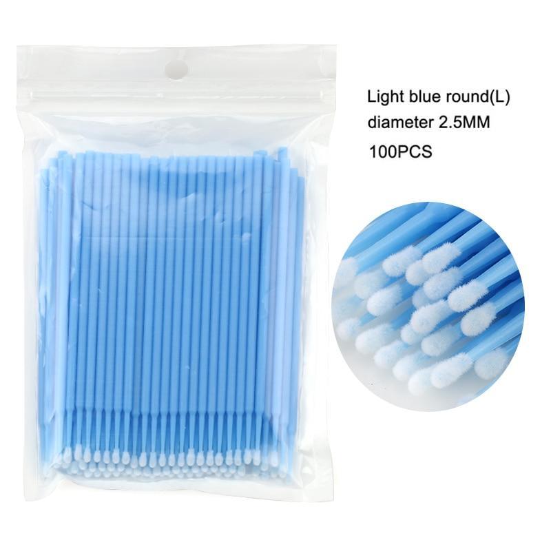 100Pcs/Bag Disposable Microbrush Eyelashes Extension  Individual Lash Removing Swab Micro Brush For Eyelash Extension Tools