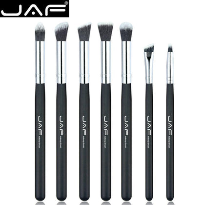 JAF Brand 7 pcs/set Professional Portable Makeup Brushes of Eye Blending Eyeshadow Smudge Shading Eyebrow Brushes JE07SSY-B