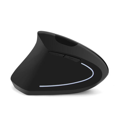 CHYI Left Hand Wireless Vertical Mouse Ergonomic 2.4Ghz 1600 DPI Optical USB Charging Left-handed Wireless Gaming Mouse For PC