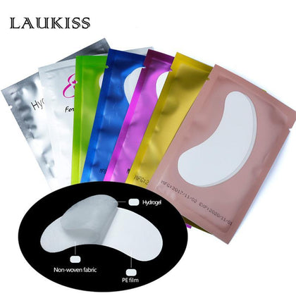 Hot 50 Pairs Patches for Eyelash Extension Stickers Eye Pads Paper Under Eyes Grafted Lash Stickers Beauty Tips Wraps Tools Pad