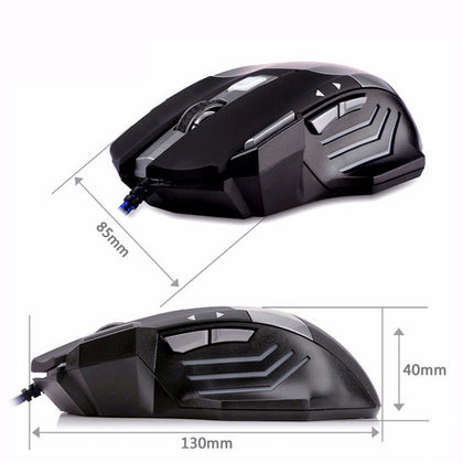 High Quality Wired Gaming Mouse 5500 DPI 7 Button LED Optical USB Game mouse Mice for Gamer Professional Cable Mause PC Desktop