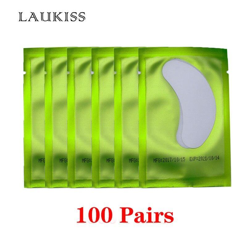 25/50/100 Pairs/Lot Patches For Eyelash Extension Under Eye Pads Paper Patches Pink Lint Free Stickers For False Eyelashes