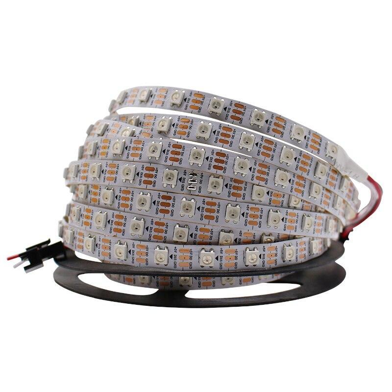 Ws2812 Ws2812B Led Strip Light 60Pixels/M 144Pixels/M Smart Individually Addressable Rgb Ws2812 Ic 5050 Led Tape String Lamp 5M