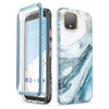 For Google Pixel 4 XL Case 6.3 inch (2019) I-BLASON Cosmo Full-Body Glitter Marble Bumper Case with Built-in Screen Protector