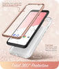 For Google Pixel 4 XL Case 6.3 inch (2019) I-BLASON Cosmo Full-Body Glitter Marble Bumper Case with Built-in Screen Protector
