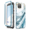 For Google Pixel 4 XL Case 6.3 inch (2019) I-BLASON Cosmo Full-Body Glitter Marble Bumper Case with Built-in Screen Protector