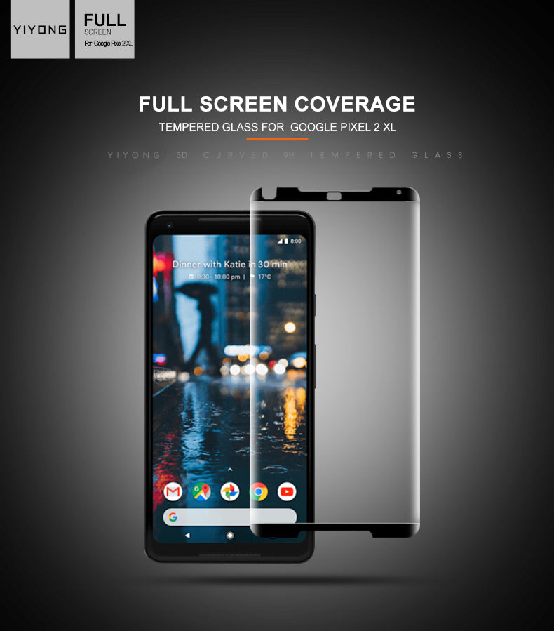 Edge Curved Glass For Google Pixel 2 XL Tempered Glass Screen Protector For Google Pixel 4 3 3A XL Pixel2 Pixel3 Glass