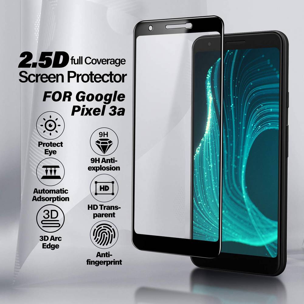 2pcs 9H Full cover Tempered Glass For Google Pixel 3A XL Lite XL3 For Google Pixel 4 XL XL4 Screen Protector couque Glass film
