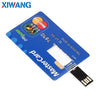 Real Capacity Bank Card USB Memory stick HSBC Master Credit card USB Flash Drive 64gb Pendrive 4GB 8GB 16GB 32GB pen drive 128gb