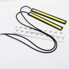 2PCS  Waterproof COB Strip Xenon White LED 14CM DRL Fog Driving Lamp 12V