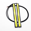 2PCS  Waterproof COB Strip Xenon White LED 14CM DRL Fog Driving Lamp 12V
