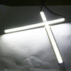 2PCS  Waterproof COB Strip Xenon White LED 14CM DRL Fog Driving Lamp 12V