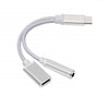 2 in 1 Type- C to 3.5 mm Charger  Headphone Audio Jack Cable Adapter