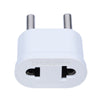 US To EU Plug White Travel Power Plug Adapter Converter Plug