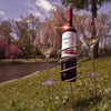 Outdoor Wine Bottle and Glass Stainless Steel Holder Sticks for Picnic 3PCS