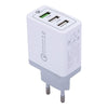 30W USB 3 Port QC 3.0 Fast Quick Wall Charger Adapter ( EU Plug )