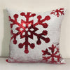 Christmas Snowflake Deer Head Pattern Sequins Positioning embroidering pillow