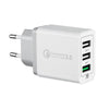Minismile 42W QC3.0 Quick Charge 3-Port Power Adapter Wall Fast Charger + 3.4A Type-C USB Charging Cable Kit