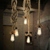 JUEJA American Industrial Retro Rope 2 Heads Pendant Light for Bedroom / Restaurants / Coffee Bar