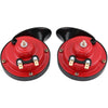 2 PCS Universal 12V 100-125DB Loud Dual-tone Electric Snail Air Horn