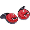 2 PCS Universal 12V 100-125DB Loud Dual-tone Electric Snail Air Horn