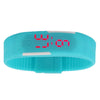 Silicone Rubber Gel Jelly LED Wrist Watch Bracelet Men Women