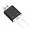 USB 7.1 CH Independent 3D Sound  Card 3.5mm Audio Adapter