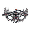 Halloween Masquerade for beauty Women Metal Mask Shiny Rhinestone fashion Mask